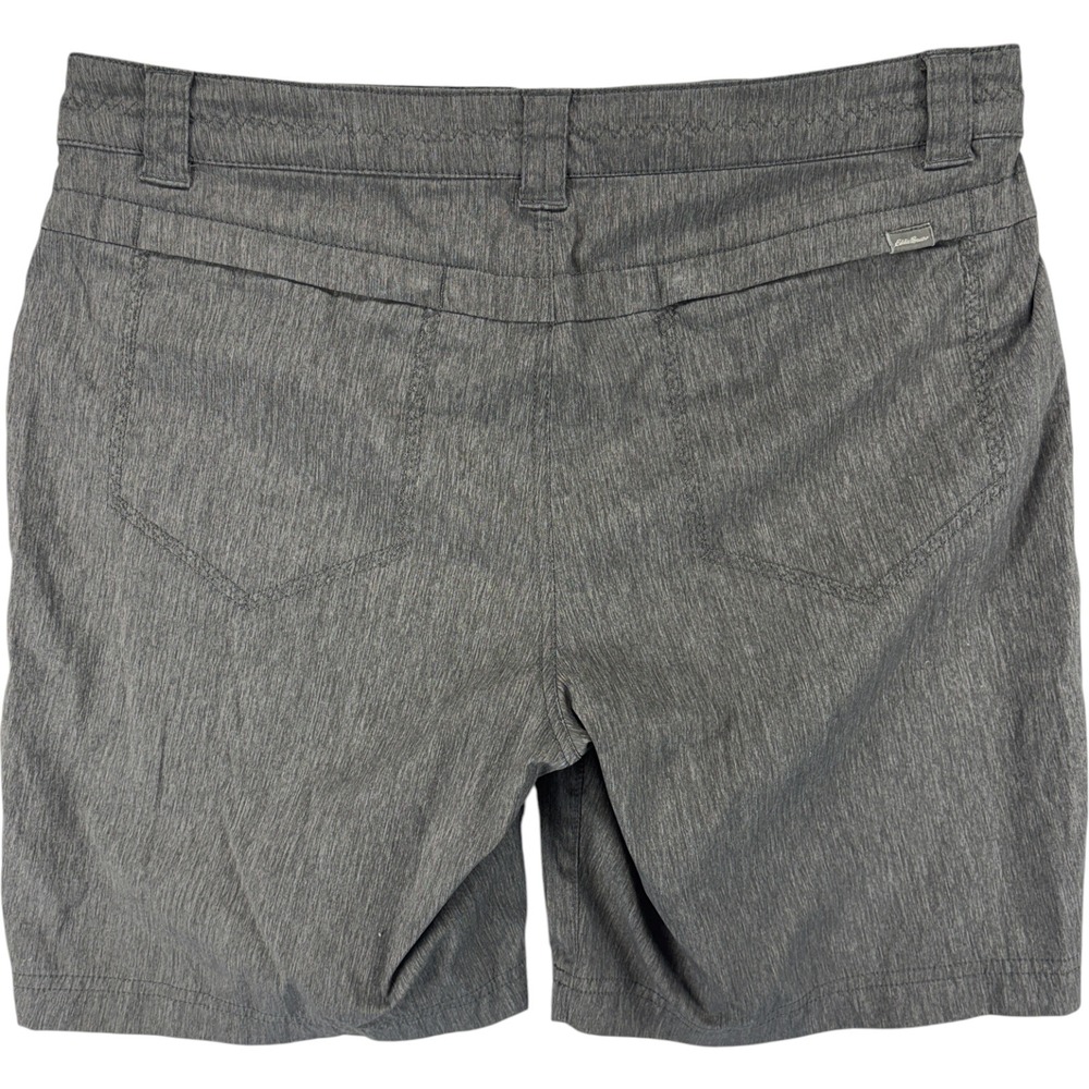 Eddie Bauer Women's 10 Gray Stretch Hiking Shorts 8in Inseam Active Outdoor Golf - Picture 7 of 11